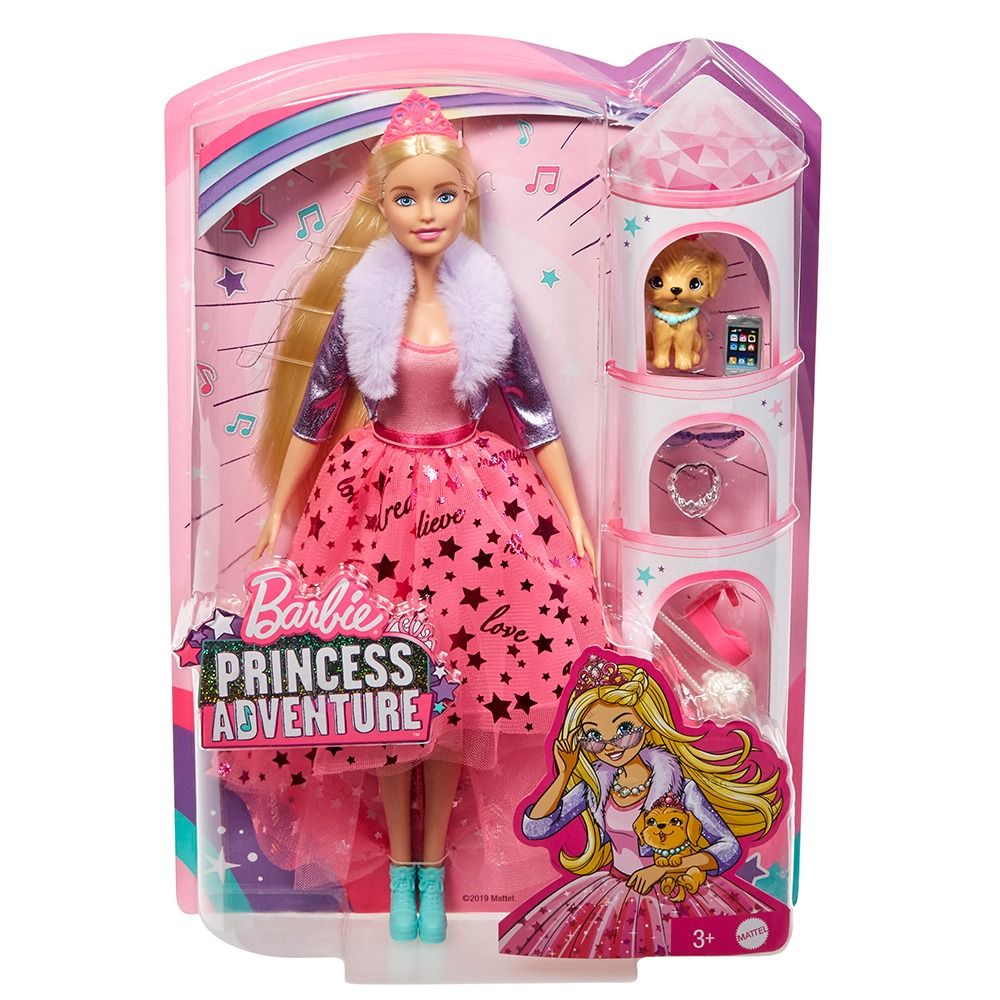 Papusa Barbie Printesa, plastic, Multicolor