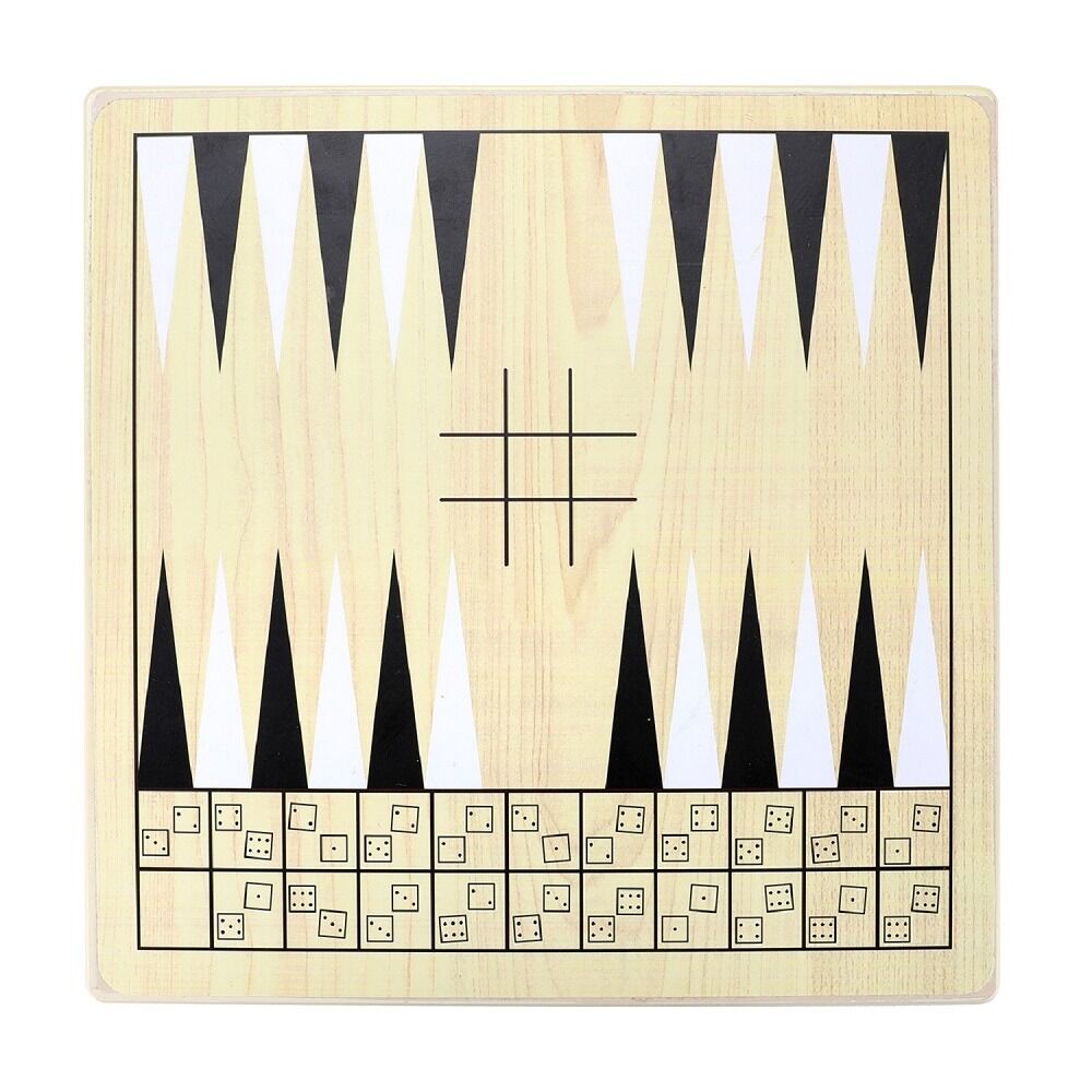Set Jocuri de lemn 10 in 1, Multicolor