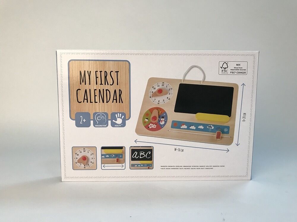 Calendar din lemn, Multicolor