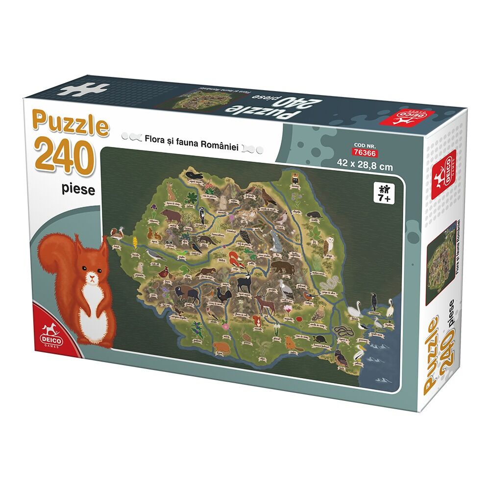 Puzzle Flora Romaniei Deico Games, 240 piese