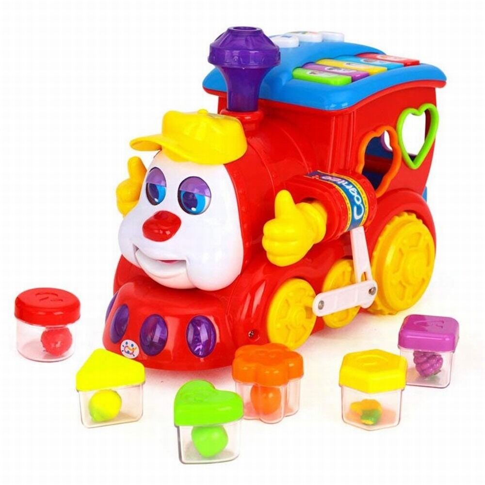 Trenulet de jucarie cu functii Hola, plastic, Multicolor