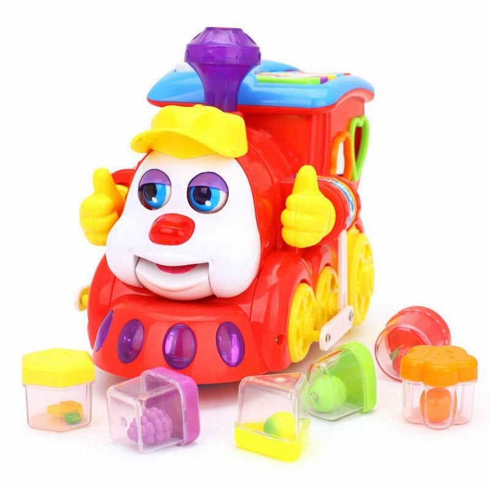 Trenulet de jucarie cu functii Hola, plastic, Multicolor