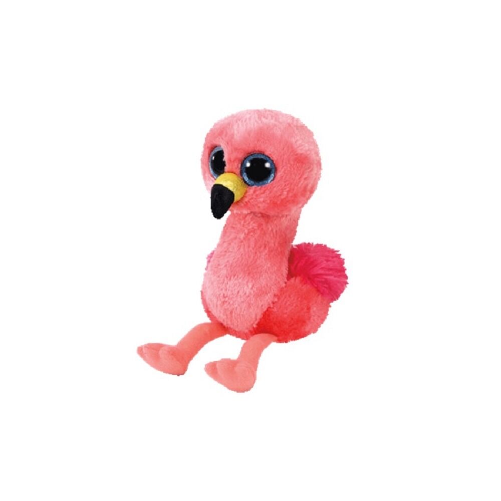 Jucarie de plus flamingo BB Gilda Ty, 24 cm, Roz