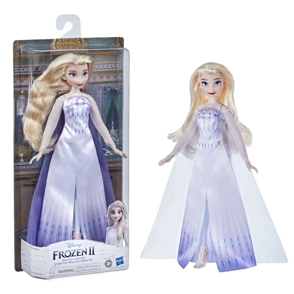 Papusa Elsa Regina zapezii Frozen II, plastic, Multicolor