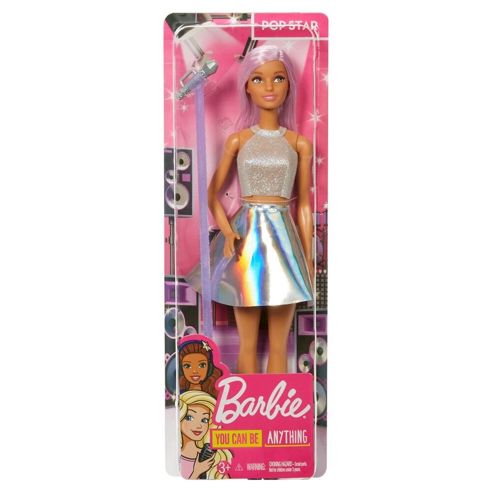 Papusa Barbie Vedeta Pop, Multicolor