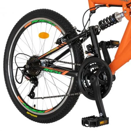 Bicicleta MTB Carpat Rich R2649A Full Suspension, otel, 26