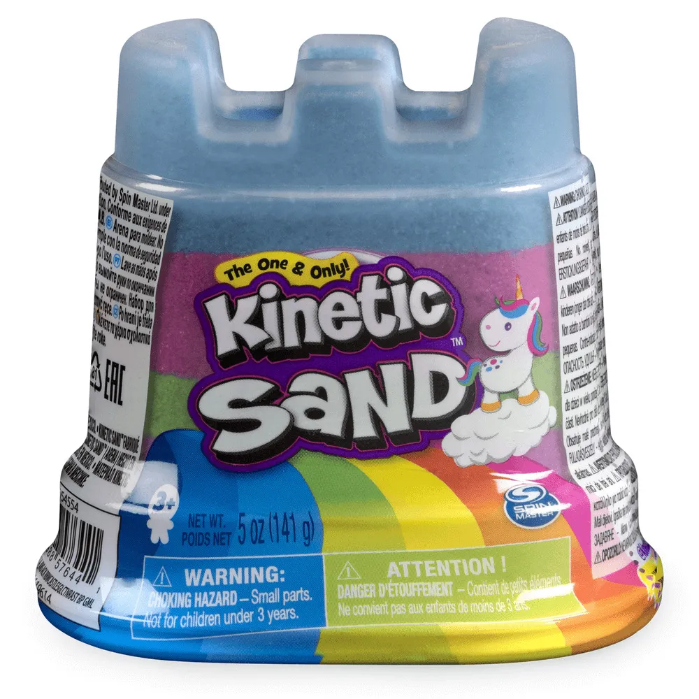 Set Kinetic Sand Castle Curcubeu, Multicolor