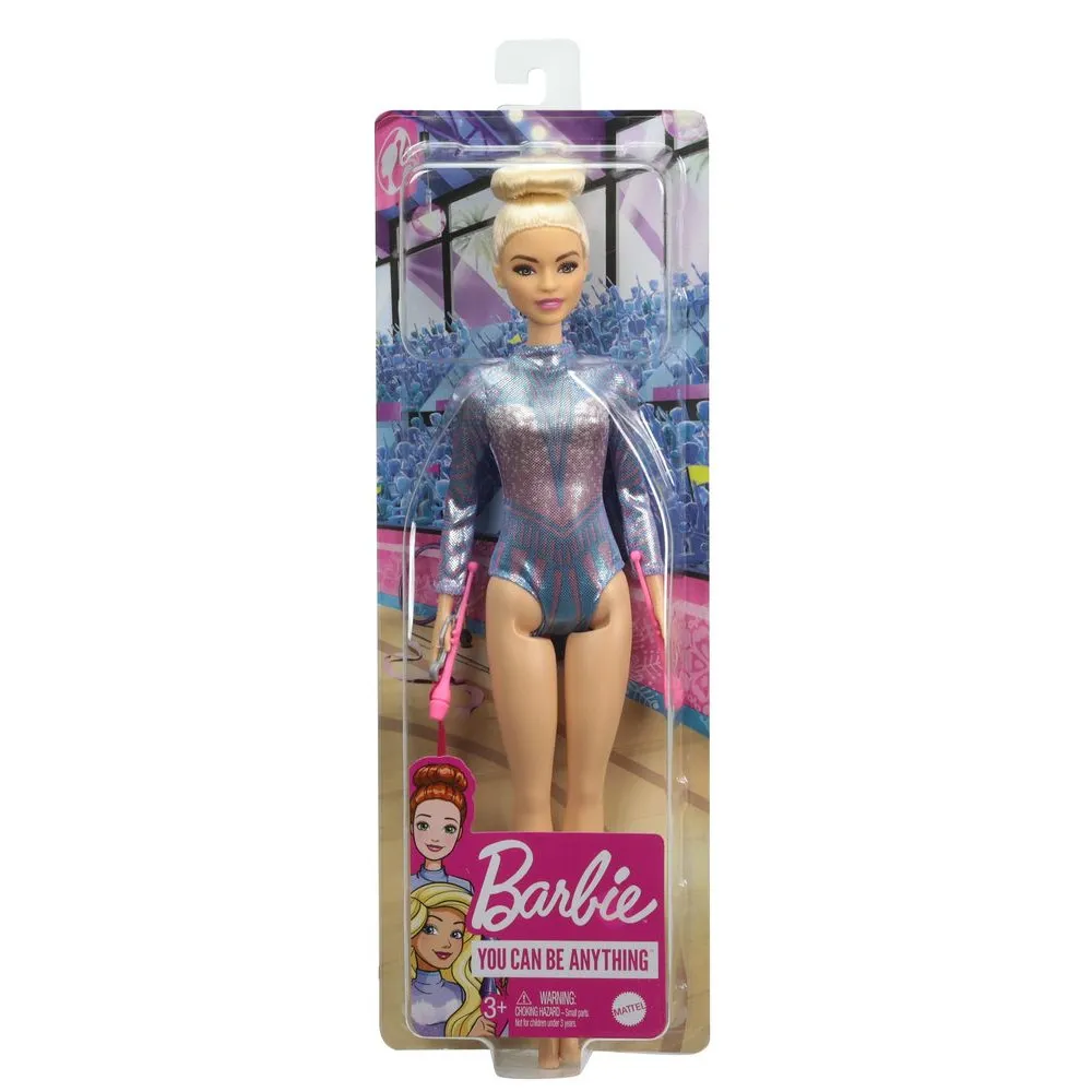 Papusa Barbie Gim Ritmica, 3 accesorii, Multicolor