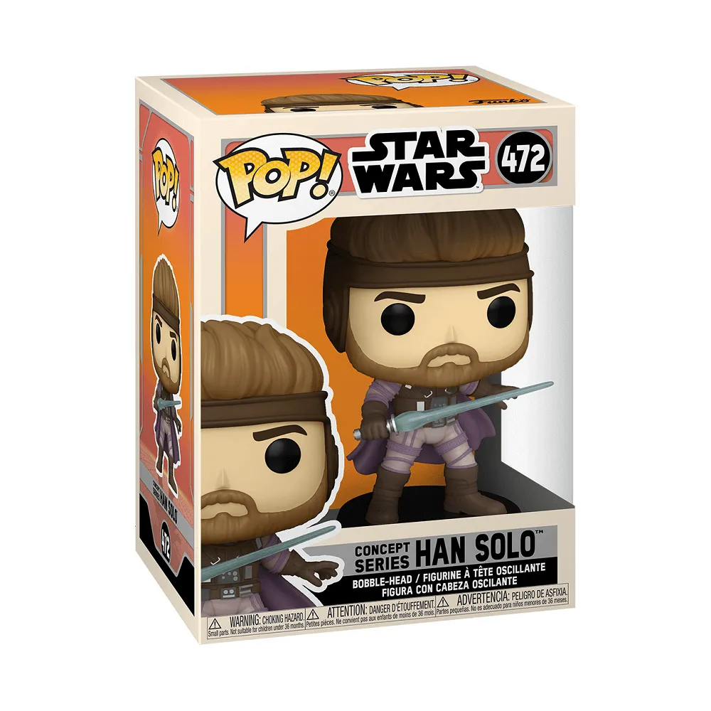 Figurina cu cap oscilant Funko Pop! Star Wars: Concept Series Han Solo, Multicolor