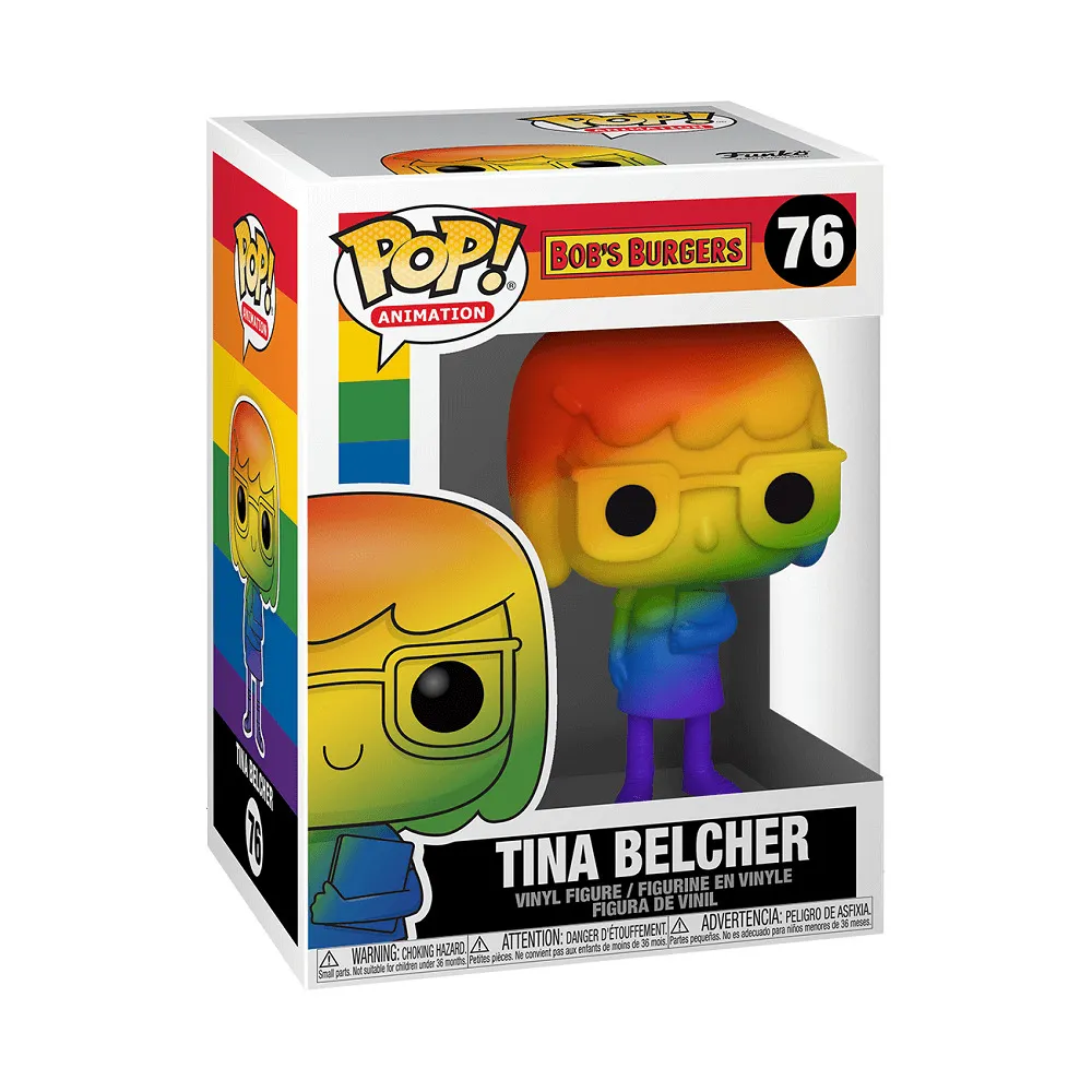Figurina Funko Pop! Animation Bob's Burgers Tina Belcher Pride, vinil, Multicolor
