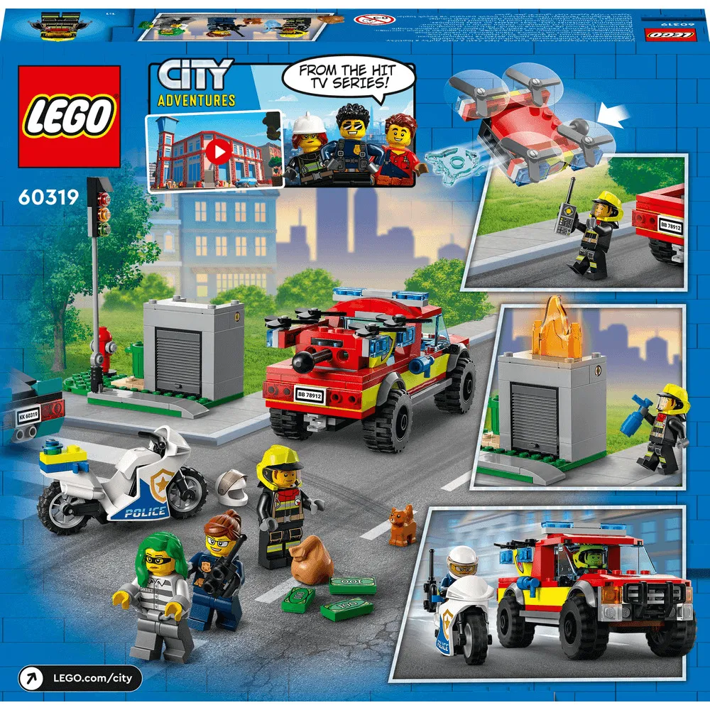 LEGO City Stingere de incendiu si urmarire politista 60319