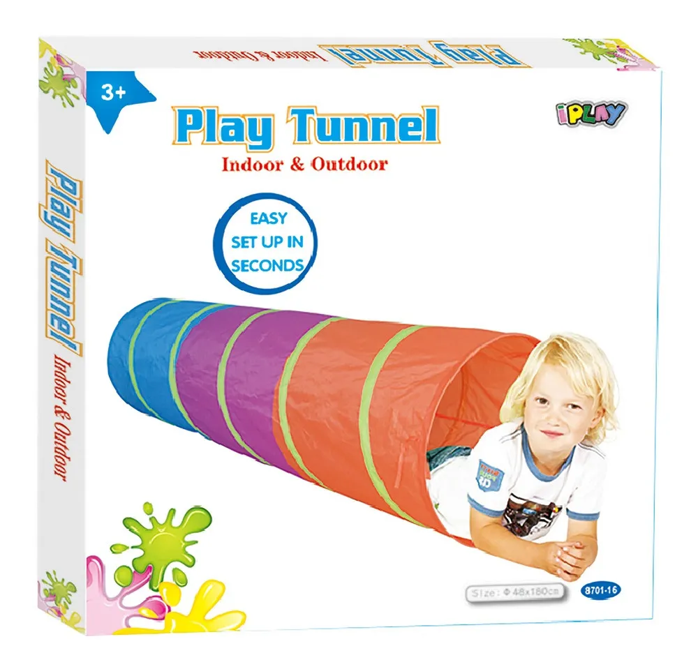 Tunel de joaca, 48x180 cm, Multicolor