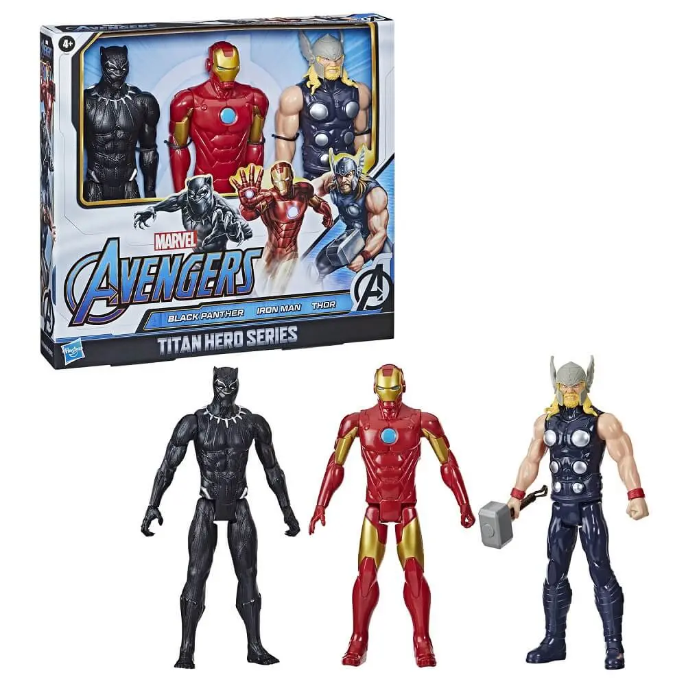 Set 3 figurine Marvel Avengers Titan Hero Series, Multicolor