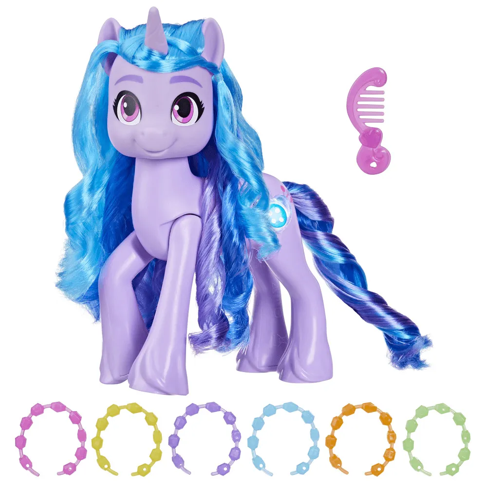 Set figurina Izzy cu 7 accesorii My Little Pony, 15 cm, Multicolor