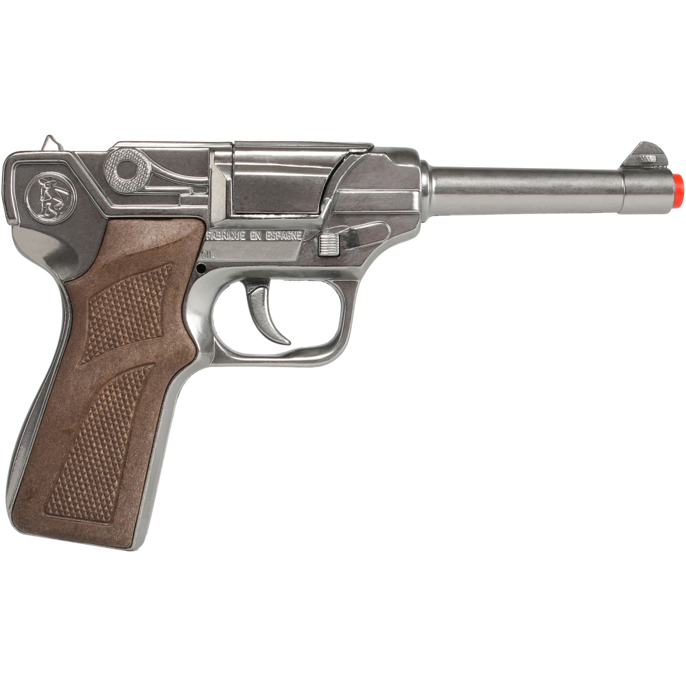 Pistol cu capse Gonher - Pistol politie metalic, 8 capse, 21 cm