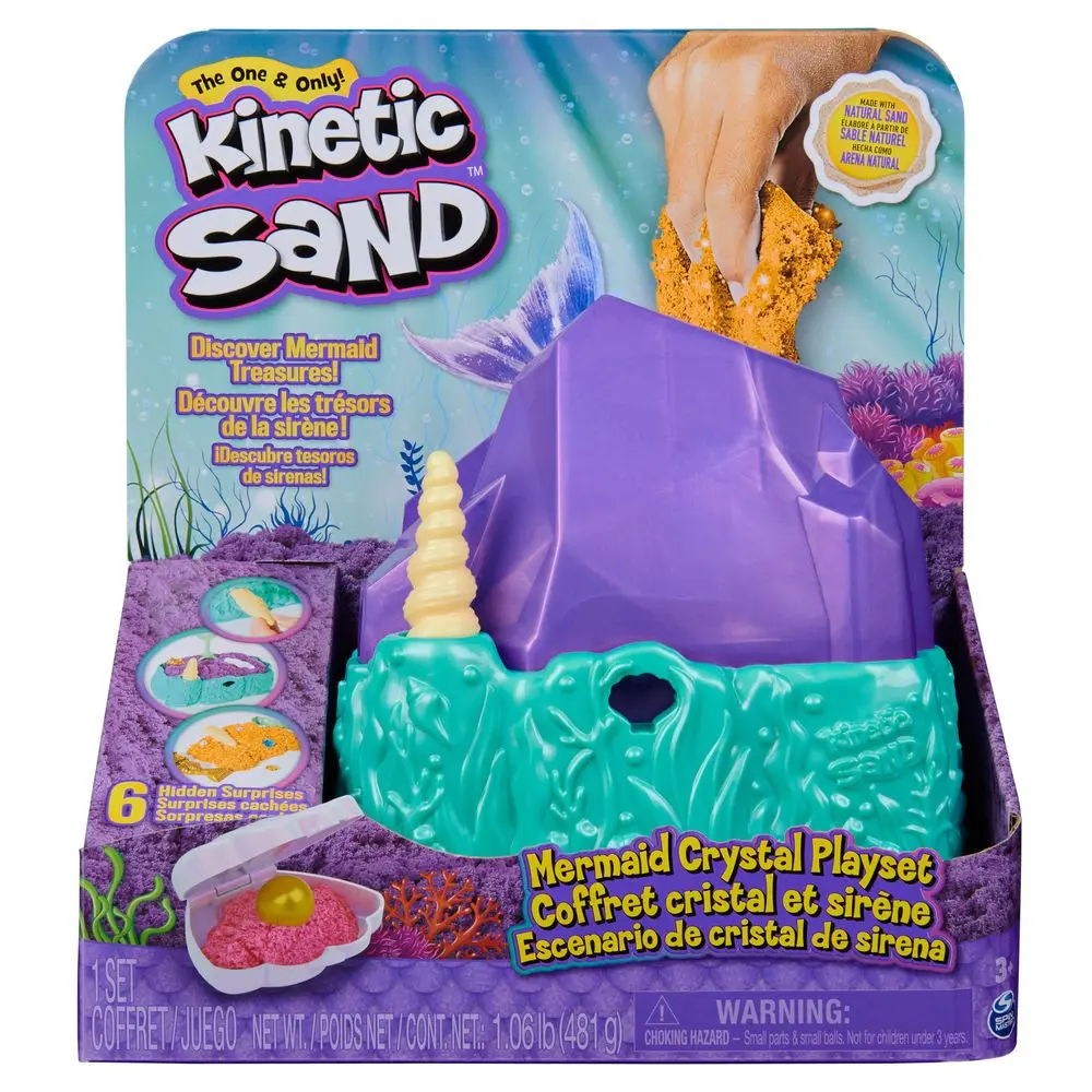Set Kinetic Sand Mermaid Crystal, Multicolor