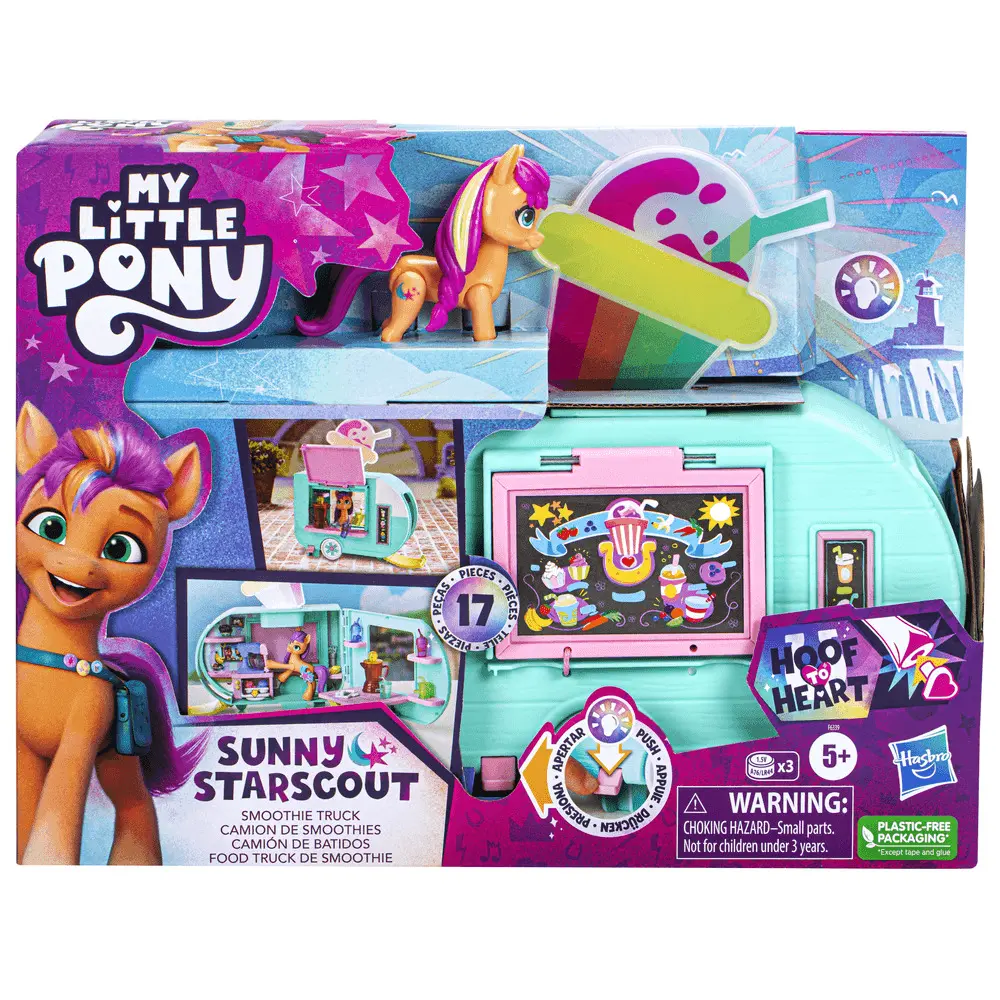 Set de joaca My Little Pony Sunny Starcourt Smoothie Truck, Multicolor