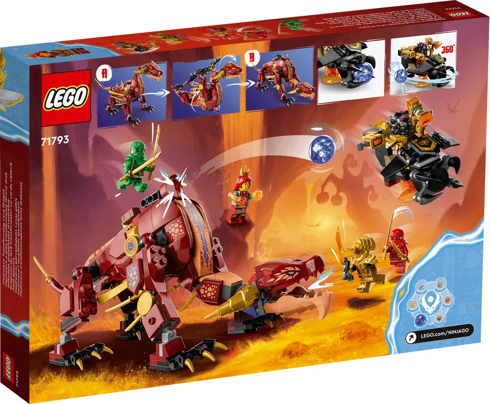 LEGO Ninjago Dragonul de lava transformator cu val de caldura 71793