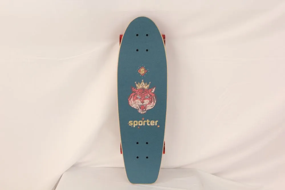 Skateboard Sporter ABEC9, 74.5 x 22.5 x 15 cm, roti PU, Multicolor
