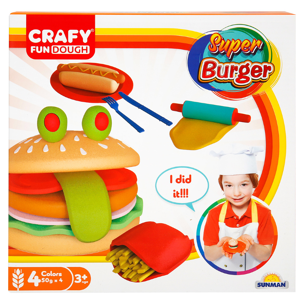 Crafy Set de modelare Super Burger