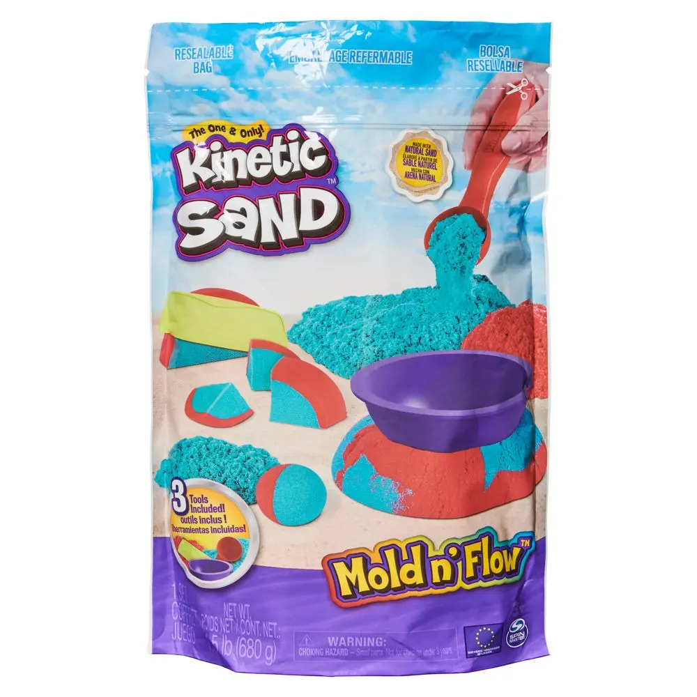 Set Kinetic Sand Mold n' Flow, Multicolor
