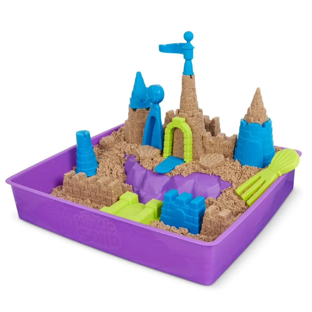 Set de joaca Kinetic Sand Deluxe Beach Castle, Multicolor