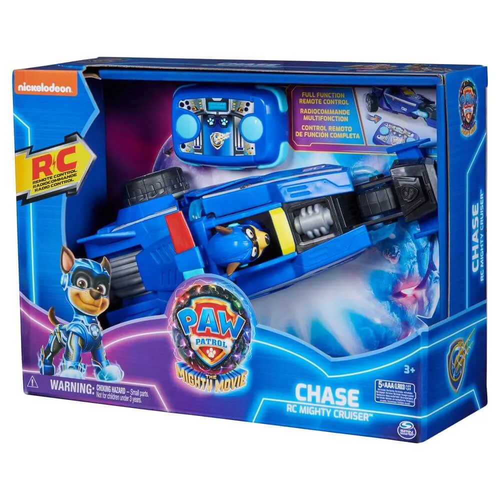 Vehicul cu telecomanda Mighty Cruiser, figurina Chase inclusa, Multicolor