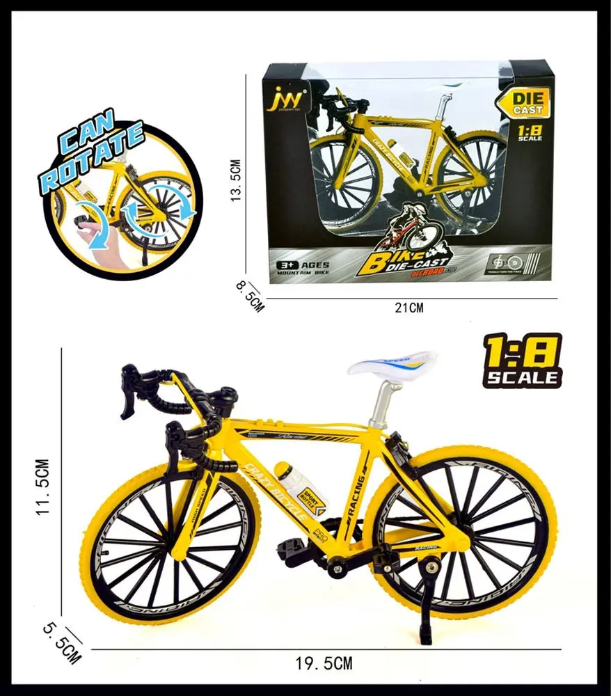 Bicicleta metalica, 1:18, Multicolor