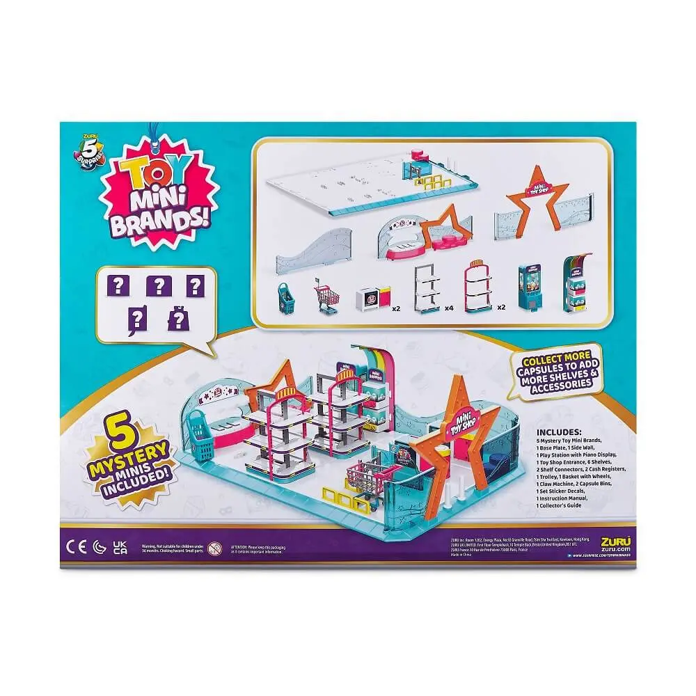 Mini magazin pentru jucarii Toy Mini Brands 5 Surprises, 27 piese, Multicolor