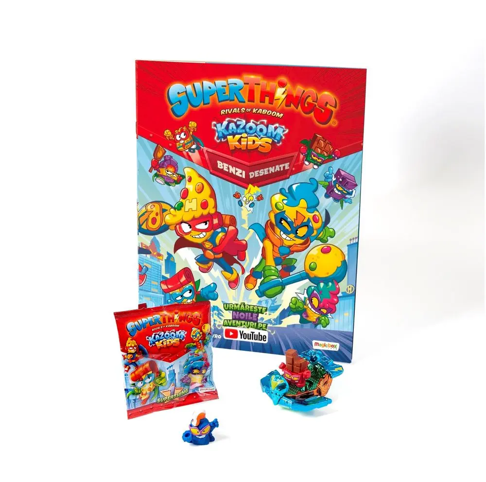 Set revista cu jucarii SuperThings Kazoom Kids, Multicolor
