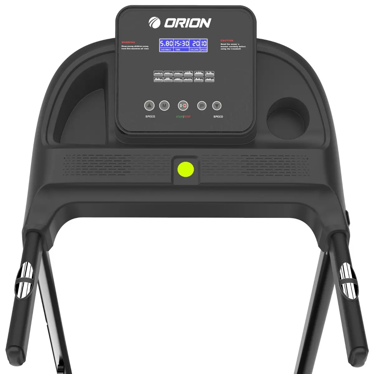 Banda de alergat electrica Orion Run M100, viteza maxima 10 km/h, greutate maxima suportata, Negru