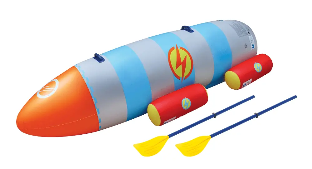 Barca racheta cu 2 vasle, Multicolor