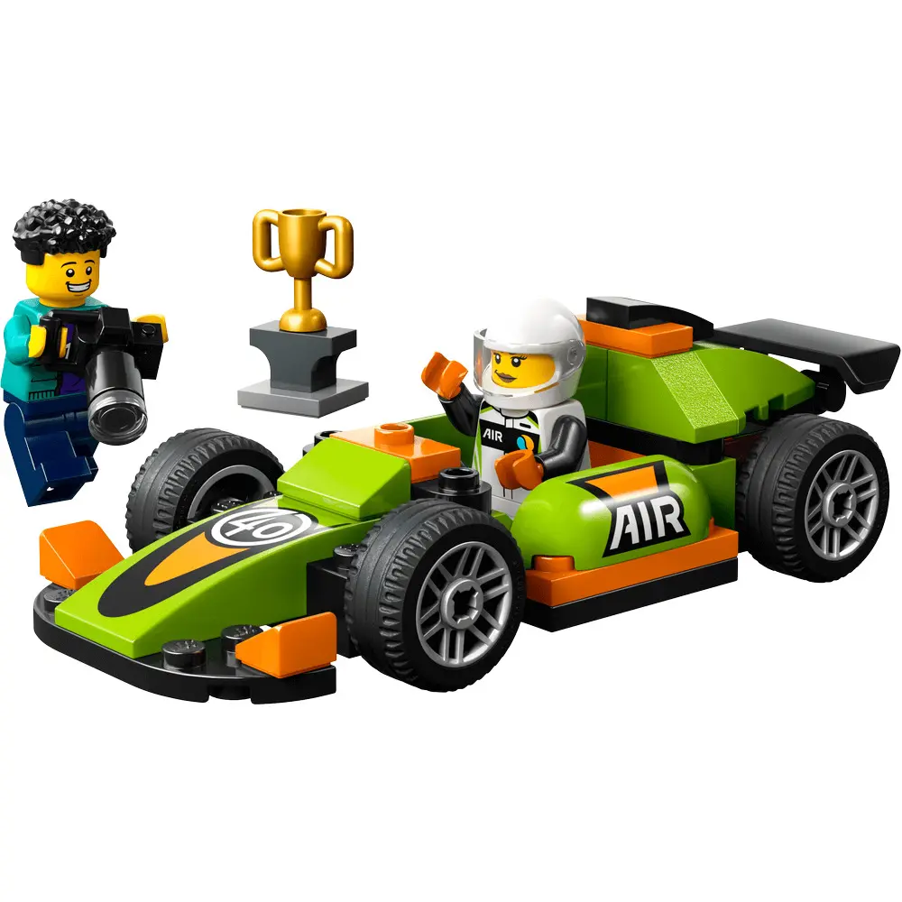 LEGO City Masina de curse verde 60399