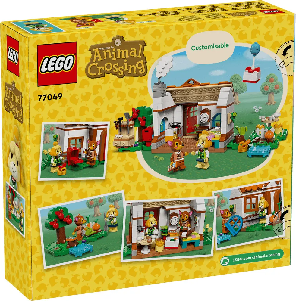 LEGO Animal Crossing Isabelle vine in vizita 77049
