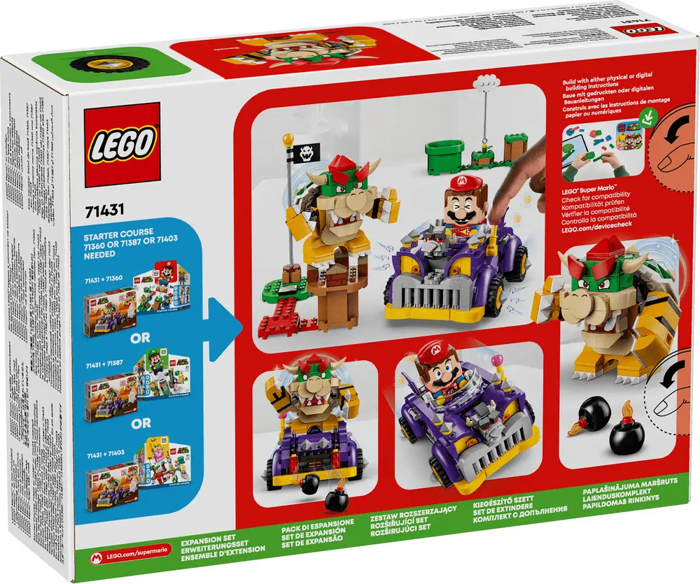 LEGO Super Mario Set de extindere Masina fortoasa a lui Bowser 71431