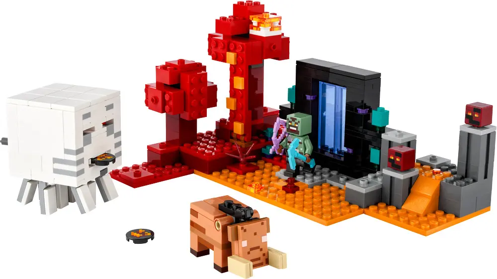 LEGO Minecraft Ambuscada in portalul Nether 21255