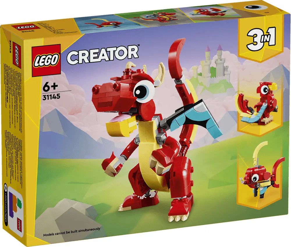LEGO Creator Dragon rosu 31145