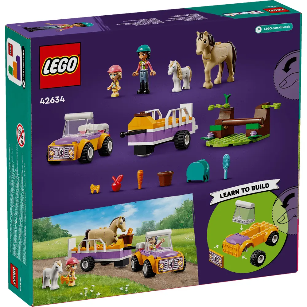 LEGO Friends Remorca cu cal si ponei 42634