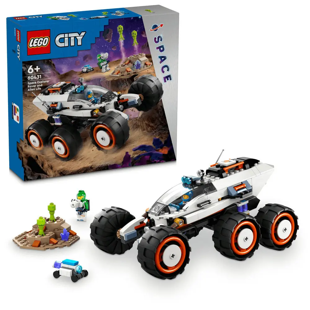 LEGO City Rover de explorare spatiala si viata extraterestra 60431