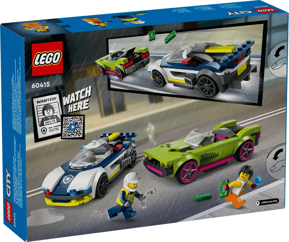 LEGO City Urmarire cu masina de politie si masina puternica 60415