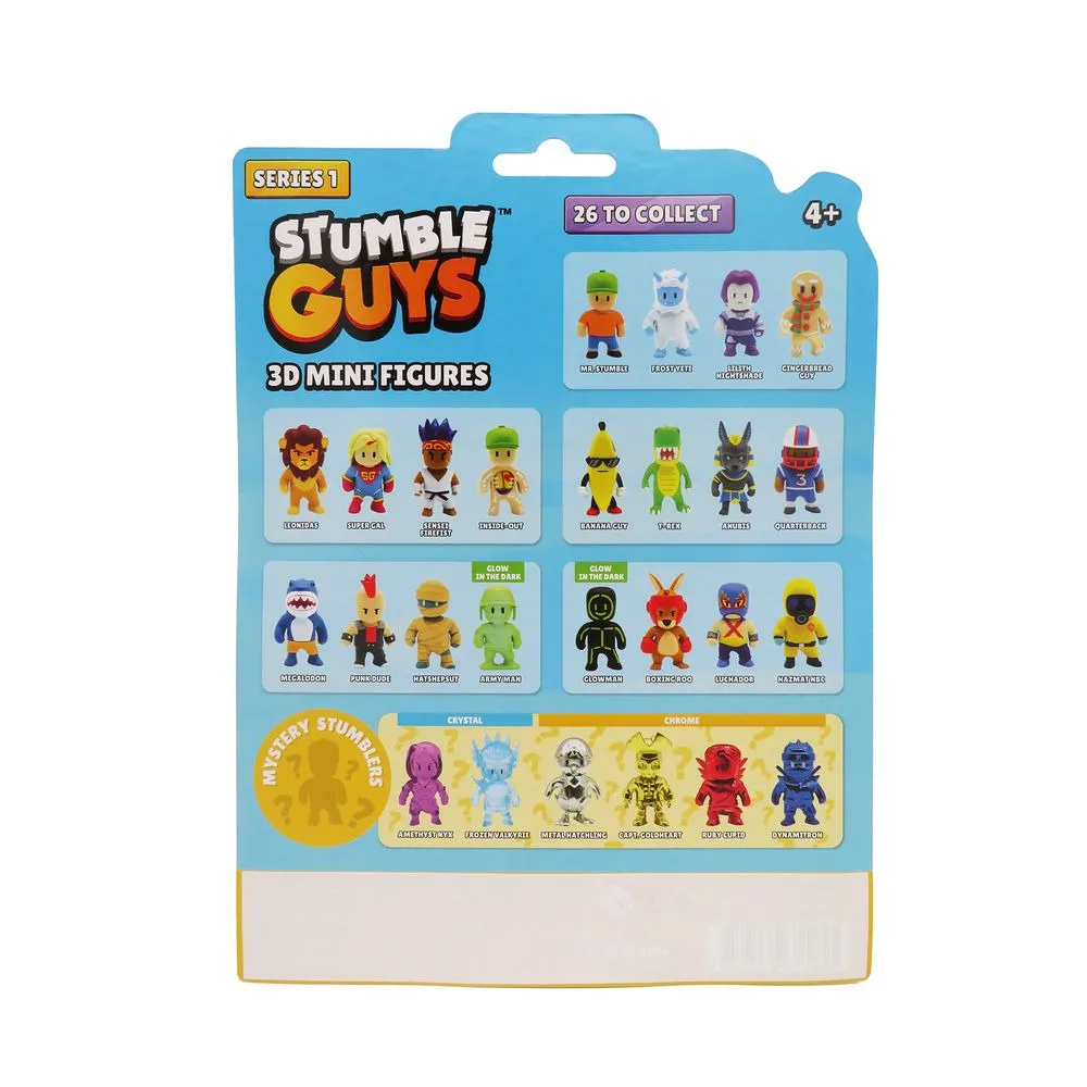 Set 5 minifigurine Stumble Guys 3D Series 1, Multicolor