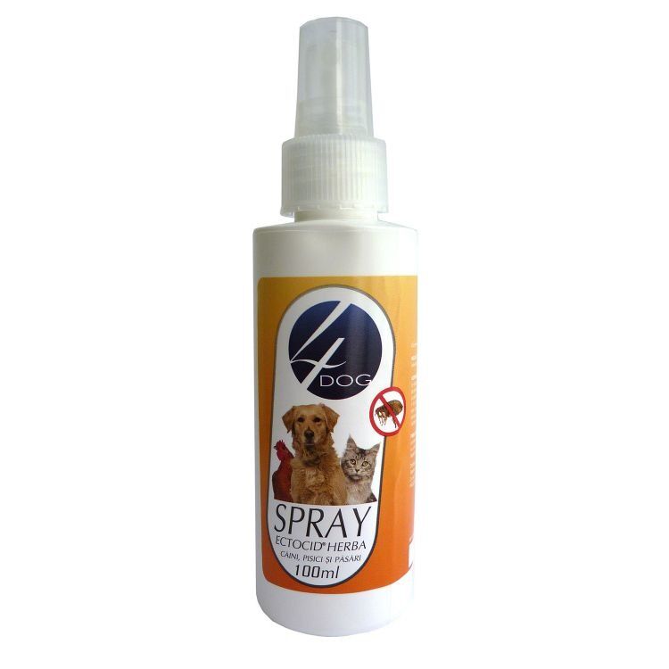 Spray antiparazitar 4Dog, 100 ml