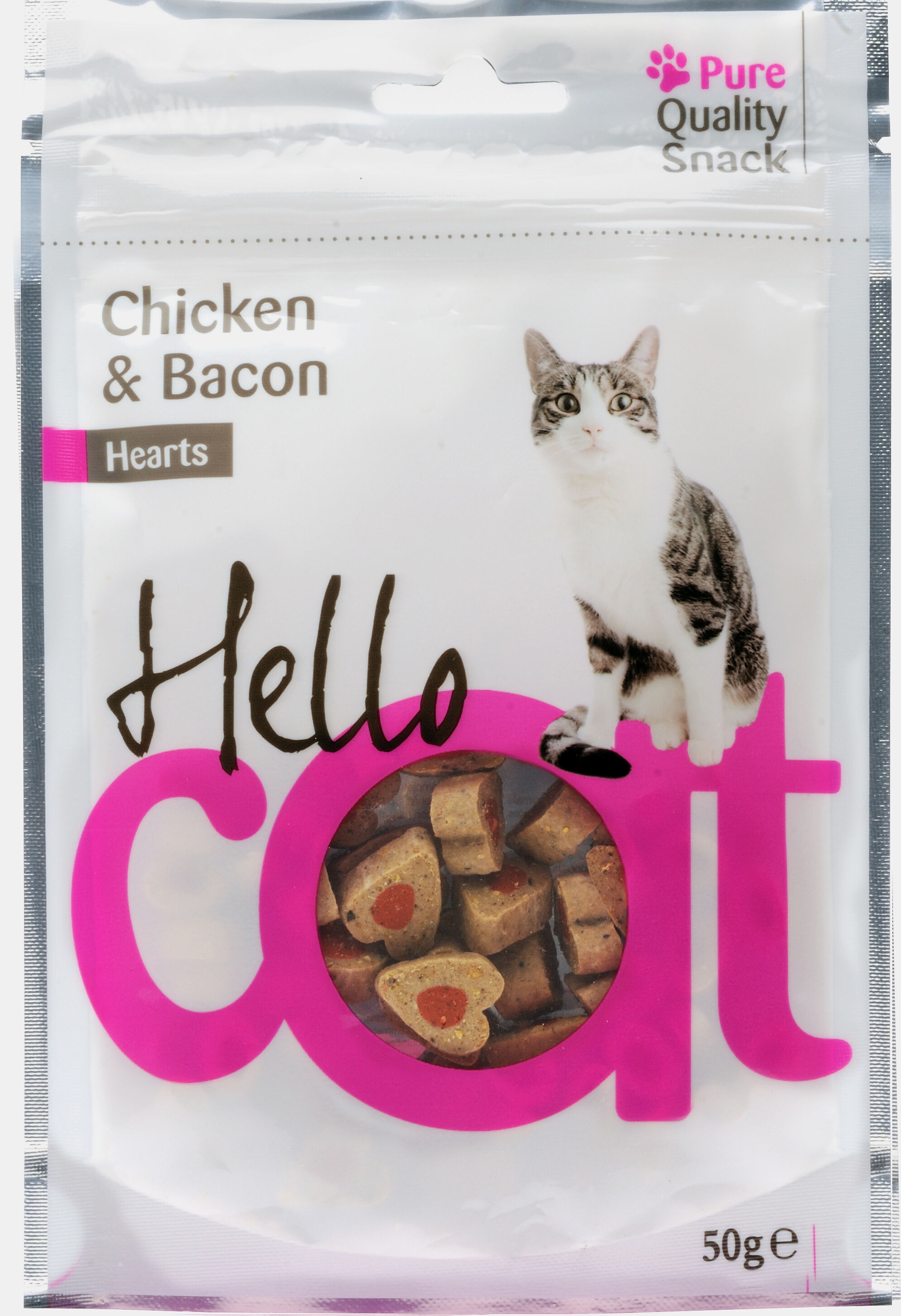Recompense pui/bacon 50 g, Hello Cat