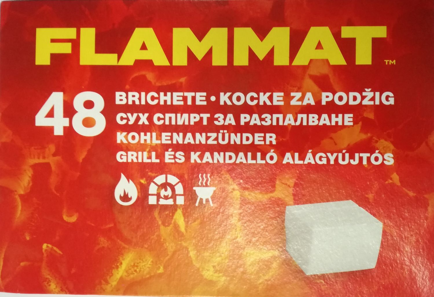 Cuburi pentru aprins focul, 48 bucati, Flamax Flammat