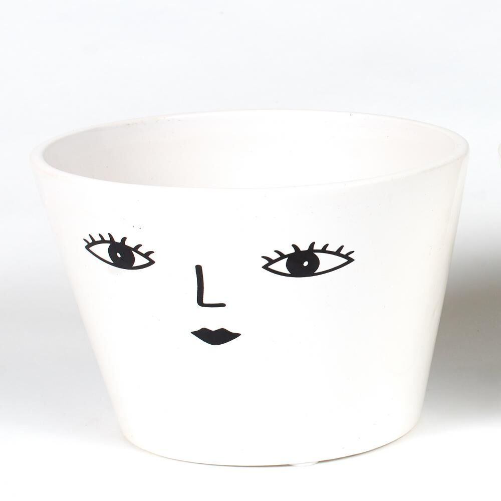 Ghiveci ceramica Faces 10.5 cm