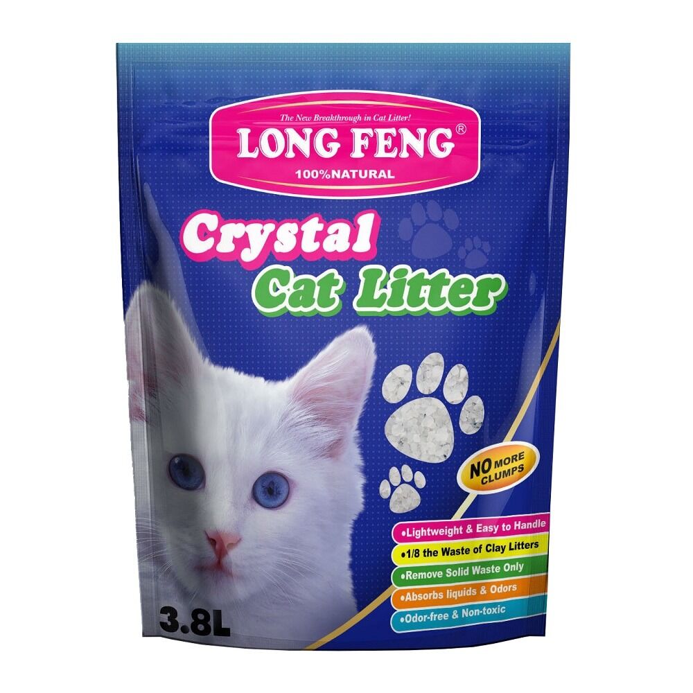 Asternut igienic si absorbant din silicat natural Crystal Cat, pentru litiera pisicii