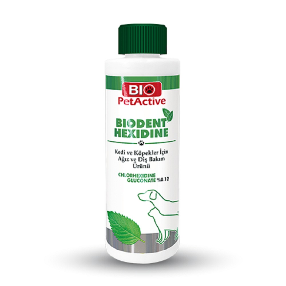 Solutie pentru igiena orala si dentara Biodent Hexidine Bio Petactive, pentru caini si pisici, 100 ml