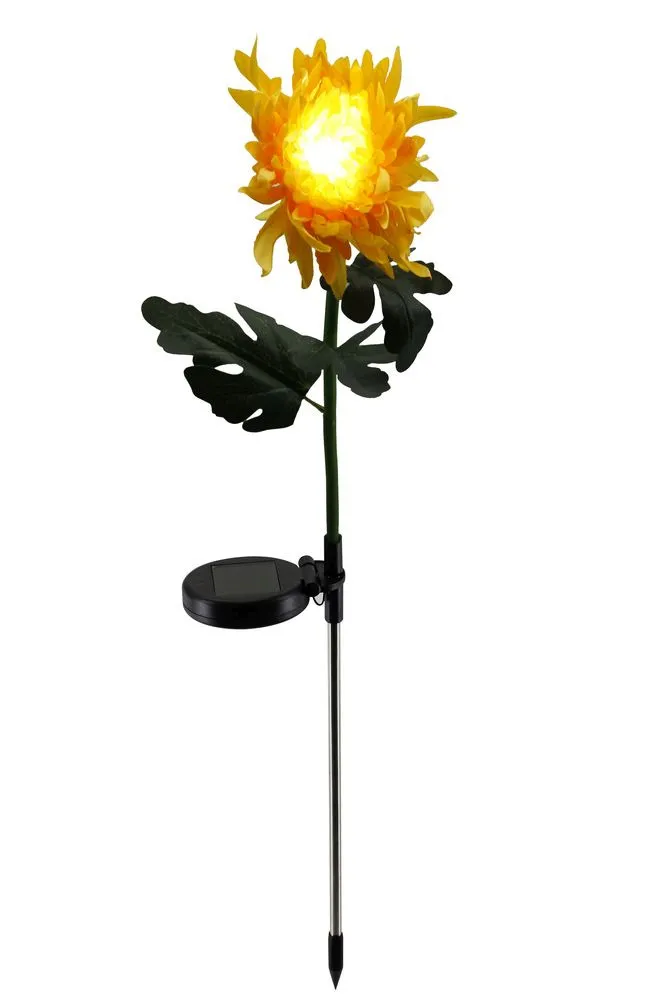 Lampa solara Crizantema, Galben