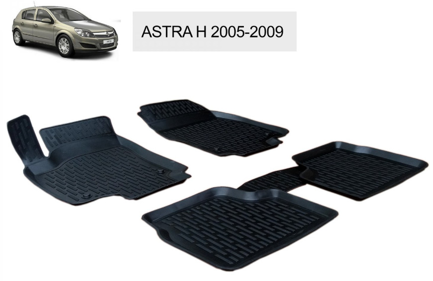 Set 4 covorase auto Opel Astra H 2005-2009 Otom, Negru