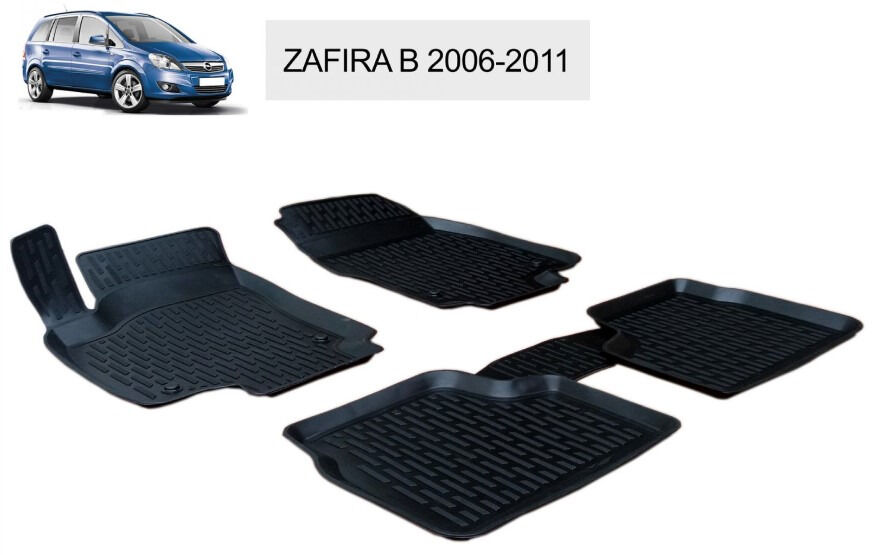 Set 4 covorase auto Opel Zafira 2006-2011 Otom, Negru